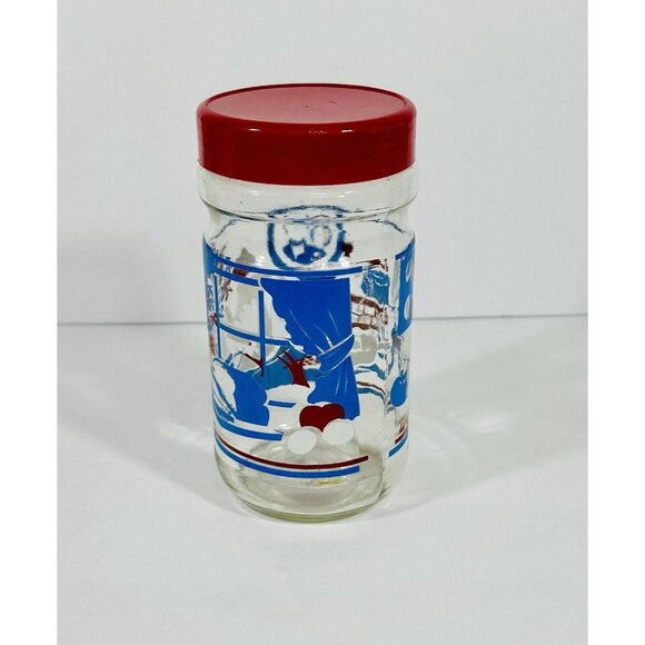Anchor Hocking Vintage Maxwell House Coffee Canister Jar Kitchen Pantry Red 6.75 - Picture 4 of 10